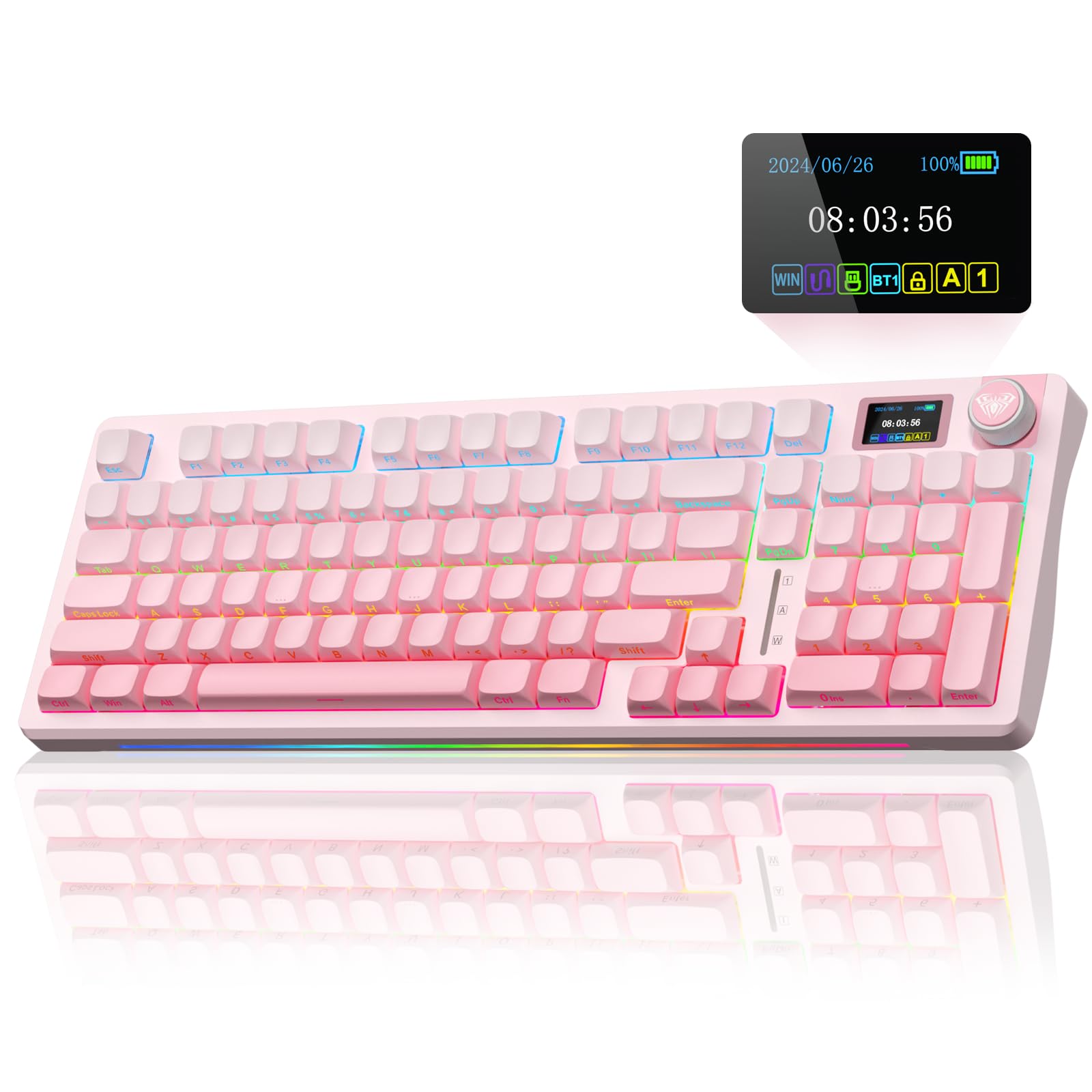 AULA S98 Pro Keyboard with Screen & Knob