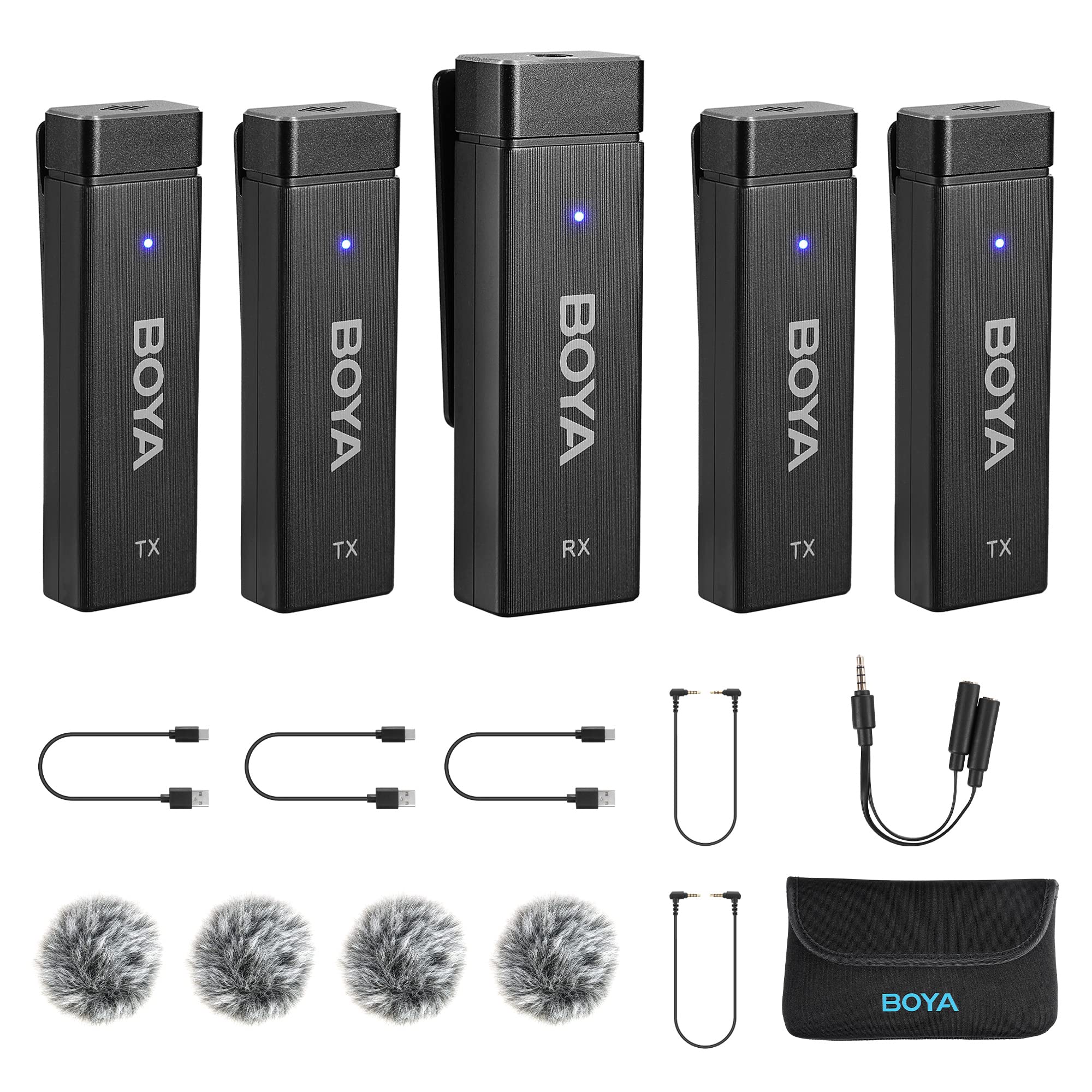 Boya by-W4 Wireless Lavalier Microphones