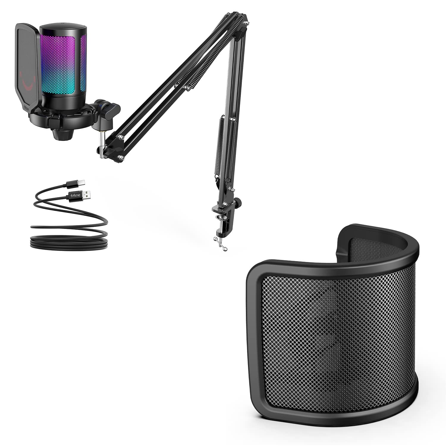 Fifine A6T+U1 USB Microphone Kit