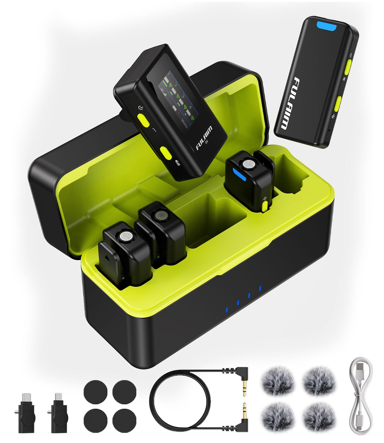 Fulaim X6 Pro Wireless Lavalier Microphones