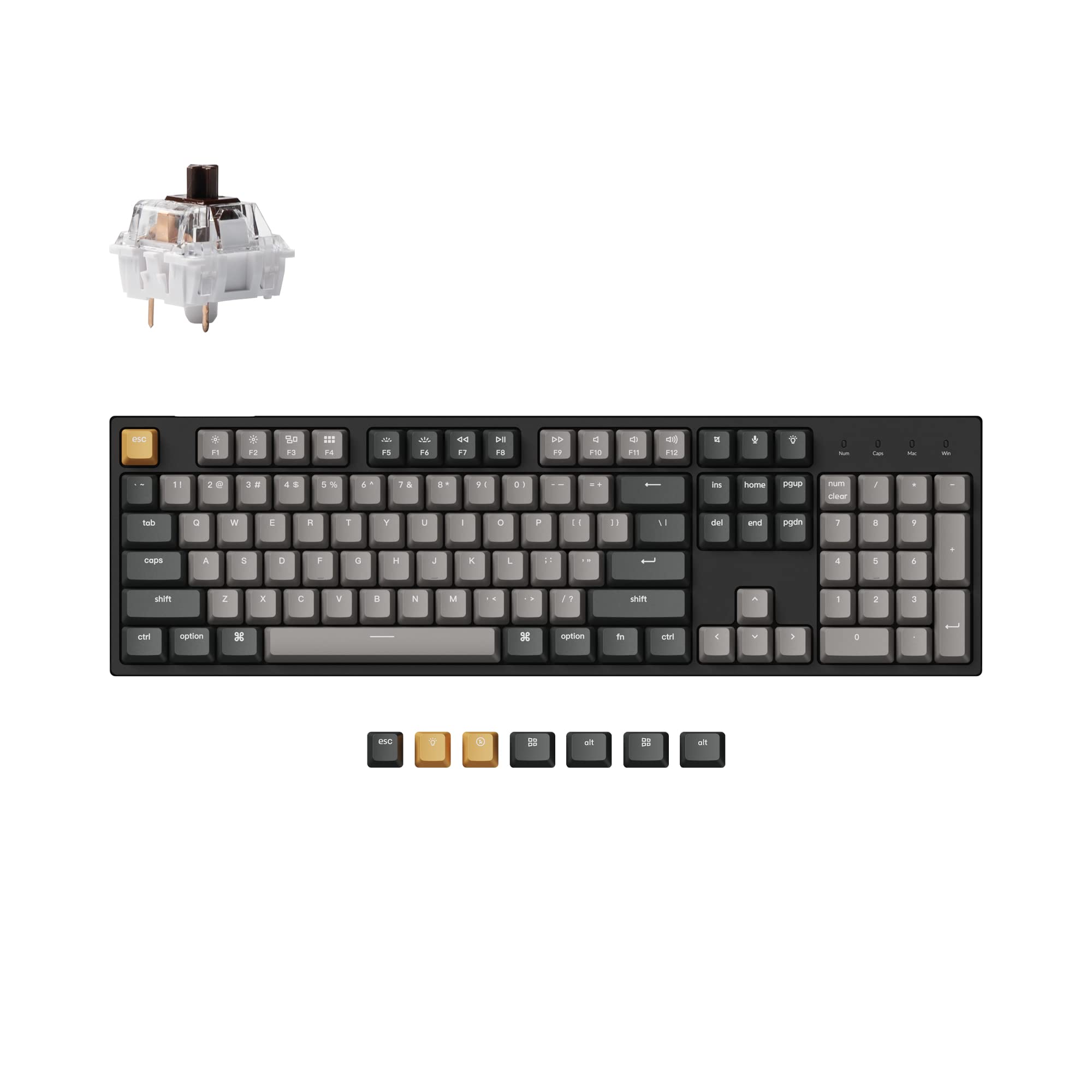 Keychron C2 Pro Wired Full Size Mechanical Keyboard