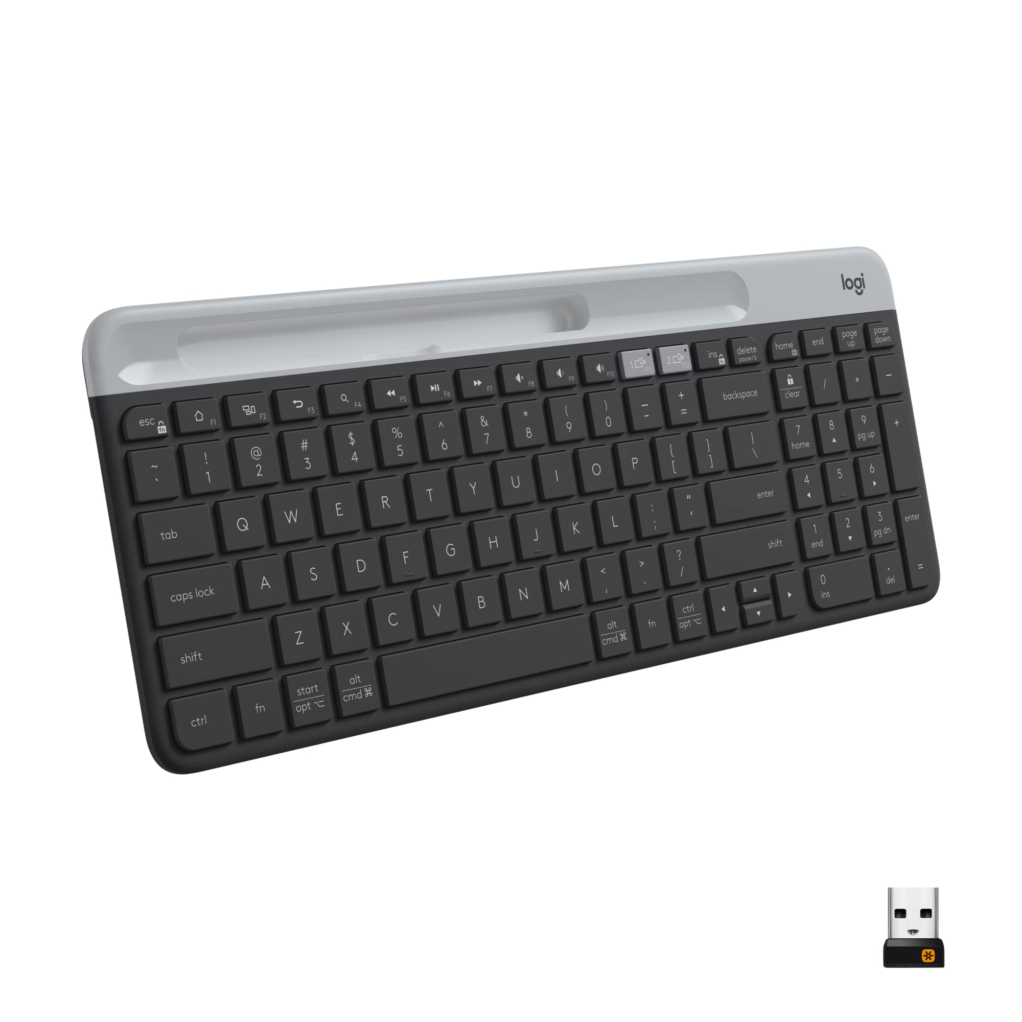Logitech K585 Multi-Device Slim Wireless Keyboard Graphite