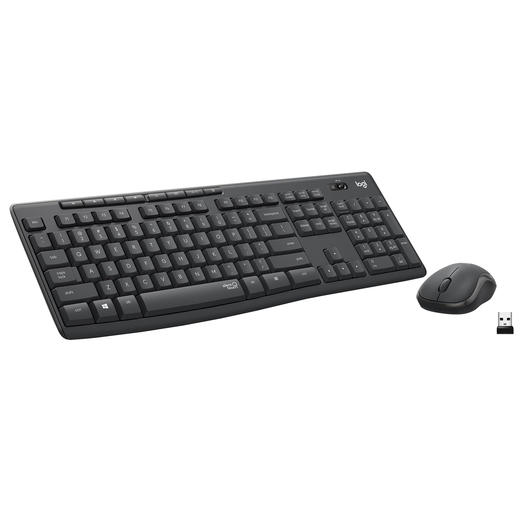Logitech MK295 Wireless Mouse & Keyboard Combo - Graphite