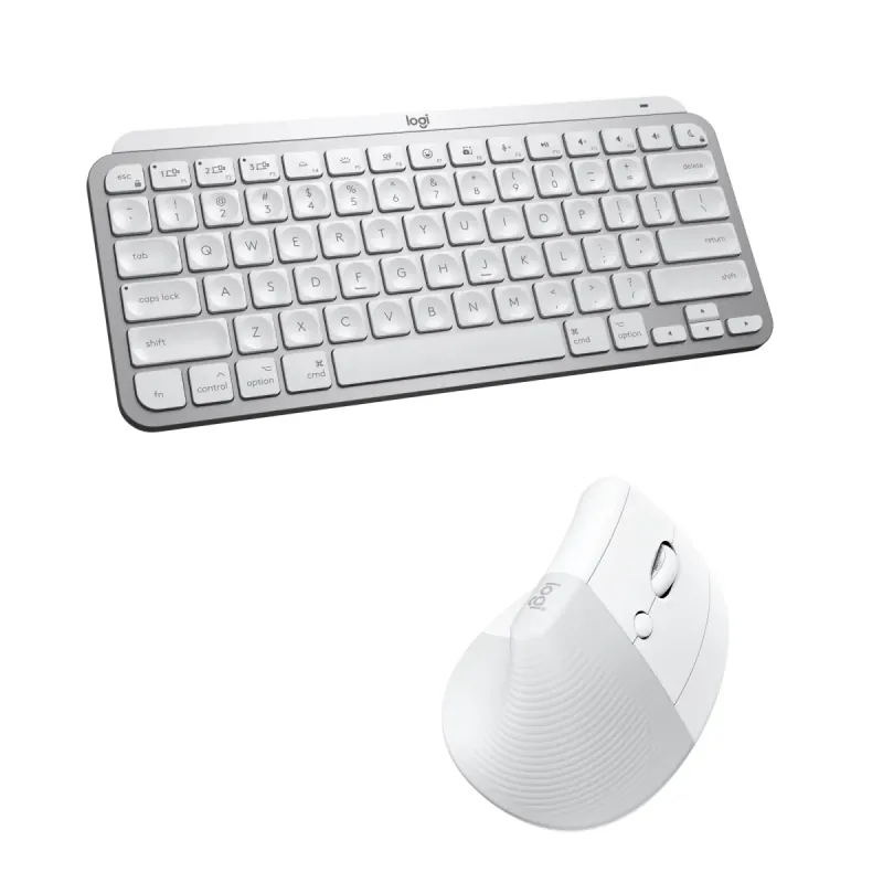 Logitech MX Keys Mini & Lift Mouse Combo - Pale Grey