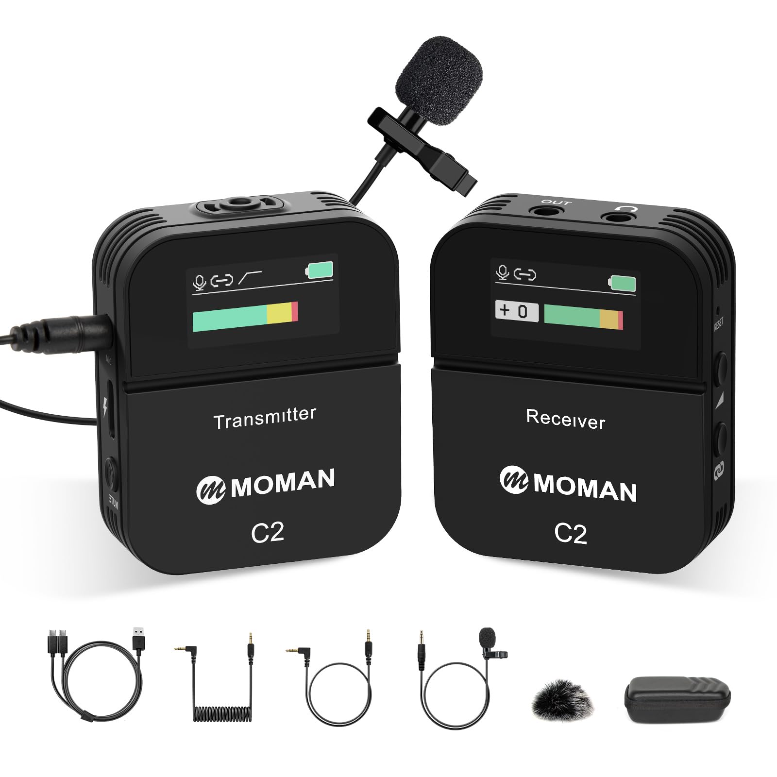 Moman C2 Wireless Lavalier Microphone