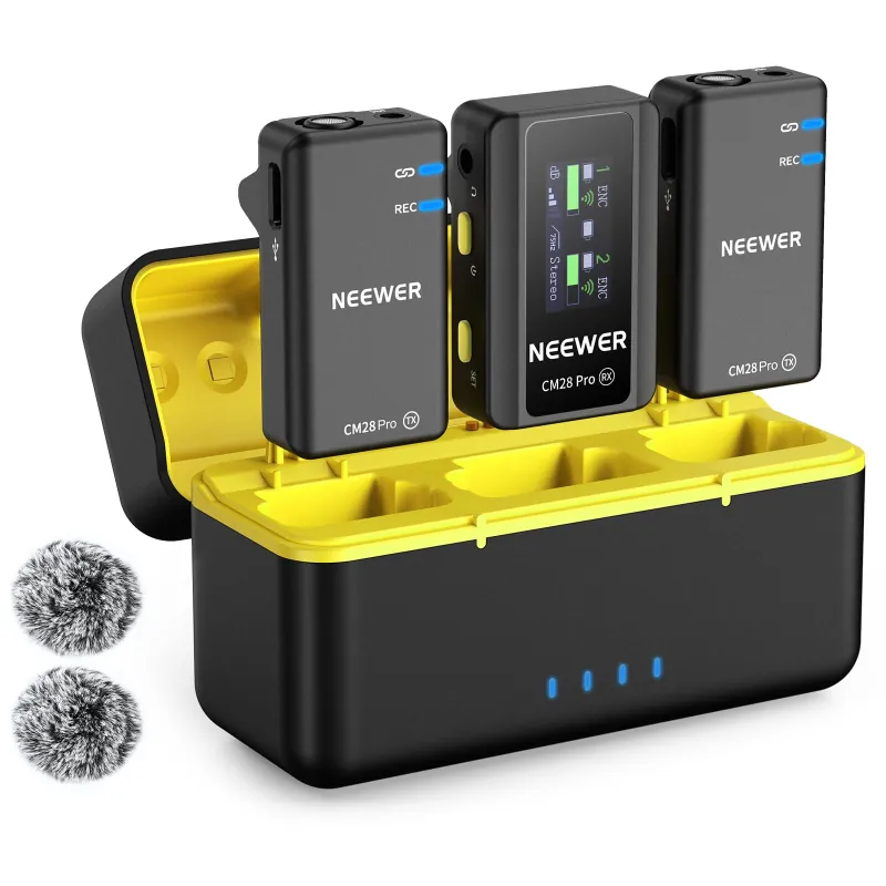 CM28 PRO Wireless Lavalier Lapel Microphone System