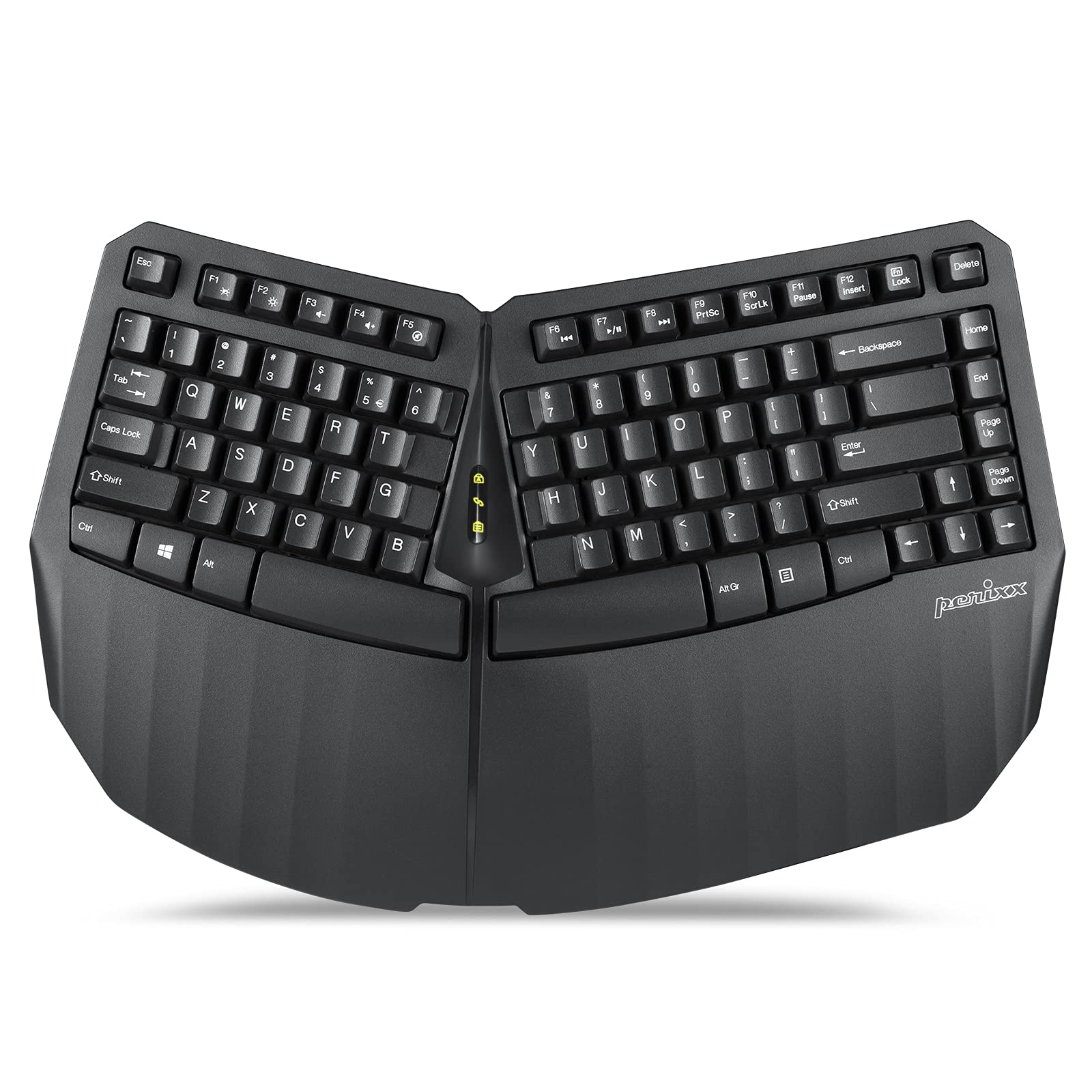 Perixx PERIBOARD-613B Compact Wireless Ergonomic Split Keyboard, Black