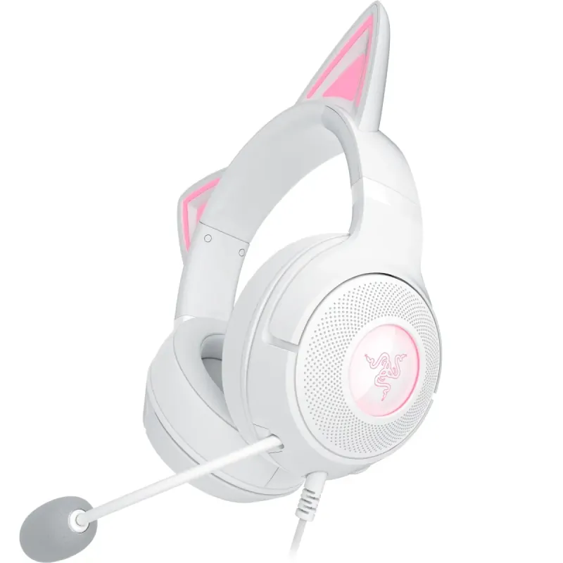 Razer Kraken Kitty V2 USB Wired Headset - White