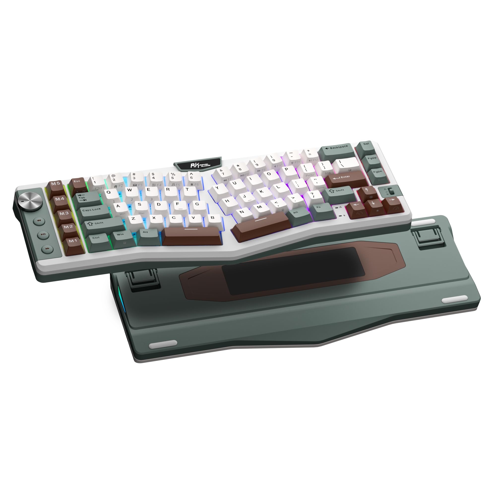 RK Royal Kludge A72 Alice Ergonomic Wireless Mechanical Keyboard