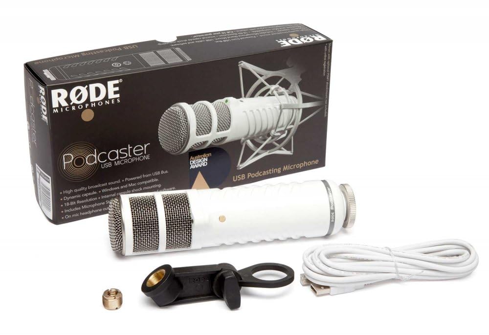 Rode Podcaster White