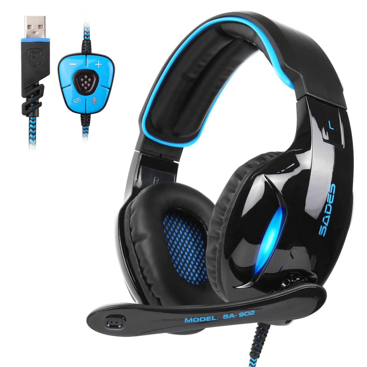 SADES SA902 7.1 Surround Sound Gaming Headset