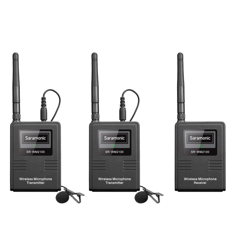 2-Person Camera-Mountable 2.4GHz Wireless Lavalier System for Cameras