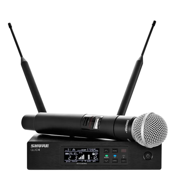 QLXD2 Handheld Transmitter with SM58 Vocal Mic Capsule